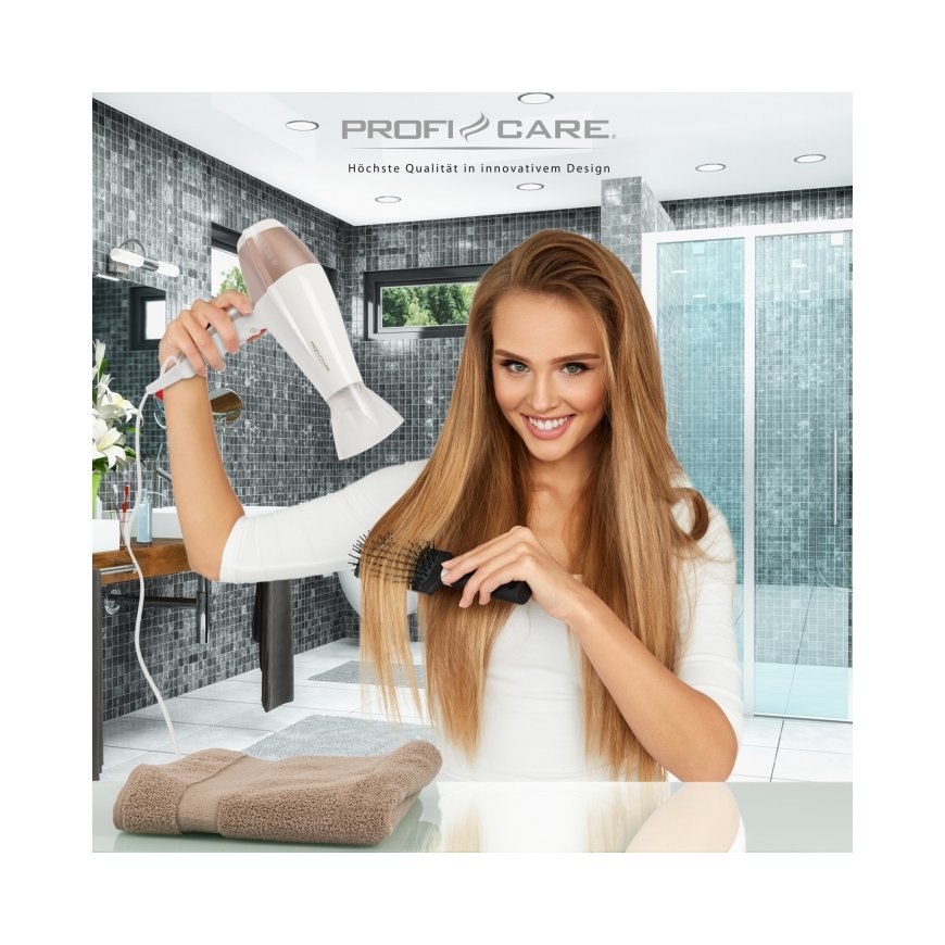 ProfiCare PC-HT 3010 föön 2200 W Šampanja, Valge – 2