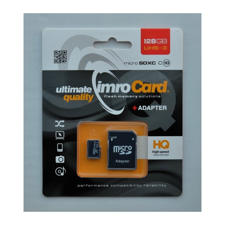 IMRO MICROSDXC 10/128GB UHS-3 ADP Memory card Class 10 – 2