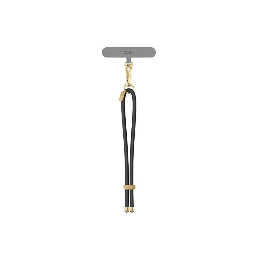 Case UNIQ Coehl Laurel Handstrap universal sznurek do telefonu na rękę black/black