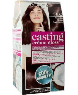 L'Oreal Paris Casting Creme Gloss dažai 5102 cool Mocha