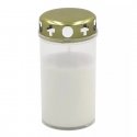 Grave candle with cap, burning time ~40h, white Grave candle with cap, burning time ~40h, white