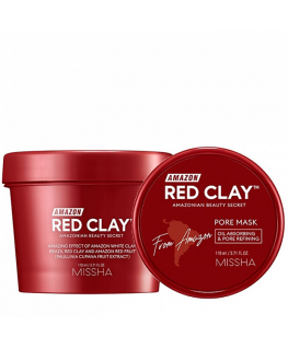 Missha Amazon Red Clay™ Pore Mask - Cleansing mask with red clay