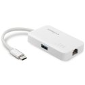Edimax EU-4308 sülearvuti dokk ja pordireplikaator USB 3.2 Gen 1 (3.1 Gen 1) Type-C Valge