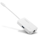 Edimax EU-4308 sülearvuti dokk ja pordireplikaator USB 3.2 Gen 1 (3.1 Gen 1) Type-C Valge
