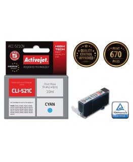 Activejet ACC-521CN tintes kārtridžs 1 pcs Saderība Augsta (XL) produktivitāte Tirkīzzils