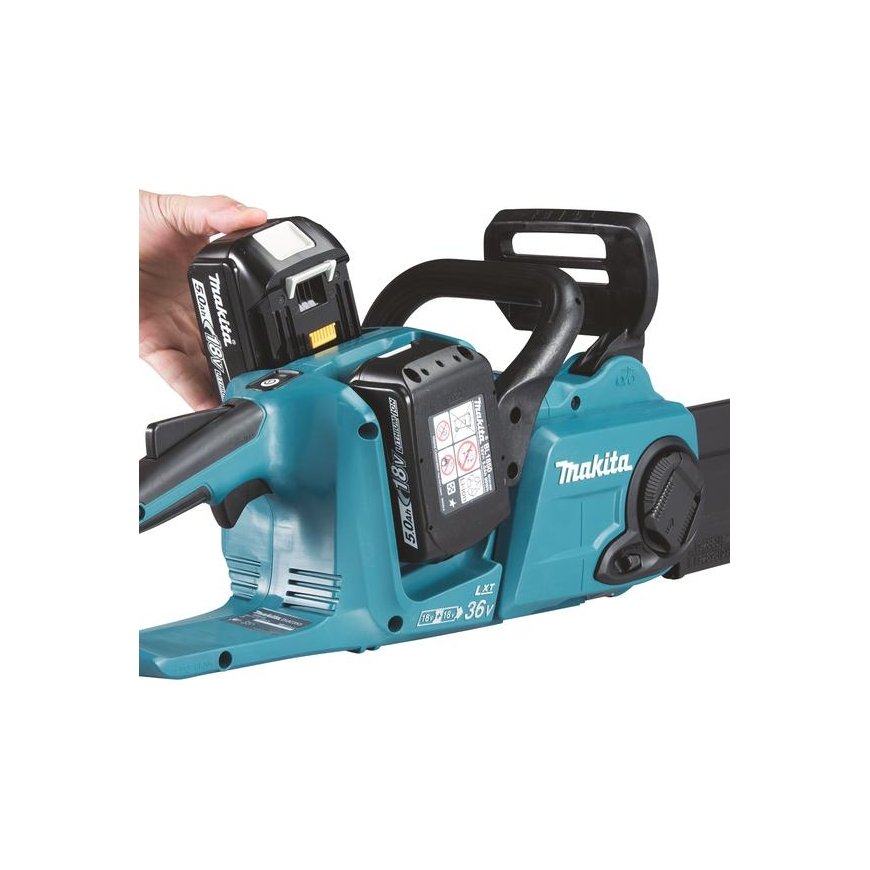 Makita DUC303PT2 Akumuliatorinis grandininis pjūklas, 2X18V 2X5,0Ah Li-ion DC18RD, BL-motor, 300mm, 20 m/s. – 4
