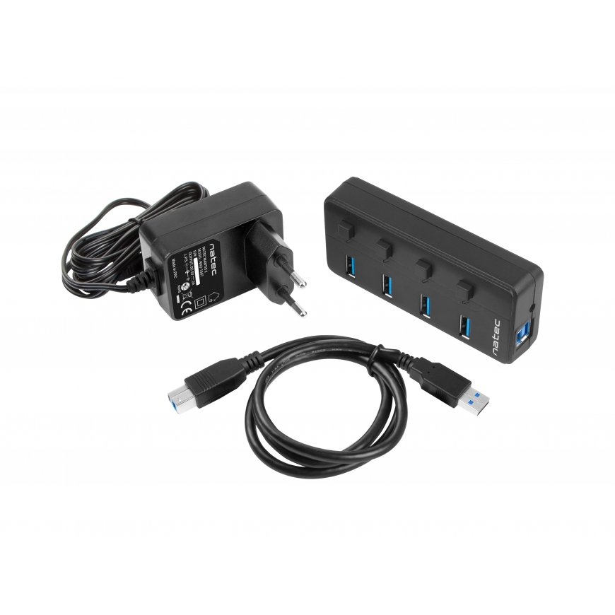 NATEC MANTIS USB 2.0 Type-B 5000 Mbit/s Black – 5