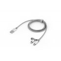 Verbatim 48869 USB cable 1 m USB A Micro-USB B/Lightning Aluminium, Grey Verbatim 48869 USB cable 1 m USB A Micro-USB B/Lightning Aluminium, Grey