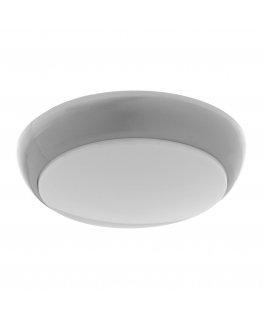 Orno KOKO LED lamp with PIR motion sensor, 12W, 3000K, 1100lm, silver-polypropylene, matte cover-polycarbonate, IP44, IK10