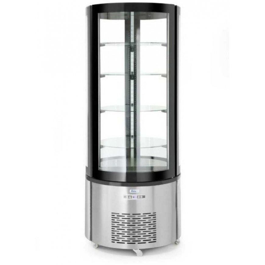 Šaldytuvas Arktic Apvali konditerinė šaldymo vitrina su 4 LED lentynomis, 360L – 3