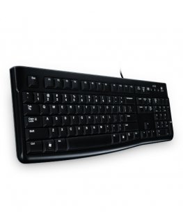 Logitech K120 Corded Keyboard клавиатура USB QWERTY Эстонский Черный