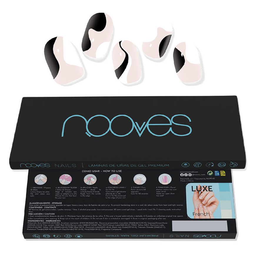 Nooves Láminas De Uñas De Gel Premium Glam So Twirl 20 U