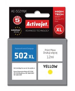 Activejet AE-502YNX tintes kārtridžs 1 pcs Saderība Augsta (XL) produktivitāte Dzeltens