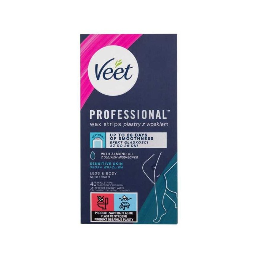 Veet Professional Wax Strips Depilatory Product for women, 40 pcs – 3
