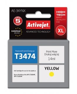 Activejet AE-34YNX tindikassett 1 tk Kokkusobiv High (XL) Yield Kollane