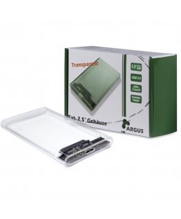 Inter-Tech GD-25000 HDD enclosure Transparent 2.5"
