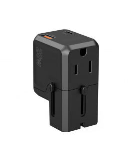 Choetech PD6038 USB-C USB-A PD 20W Travel Charger USA EU UK AU - Black