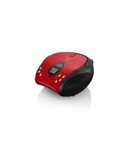Lenco SCD-24 Цифровой FM Черный, Красный MP3-воспроизведение