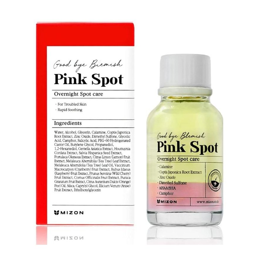 Night serum for problematic facial skin Mizon Goodbye Blemish Pink Spot Overnight, 19 ml – 2