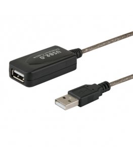 Savio CL-76 USB-kaapeli 5 m USB 2.0 USB A Musta