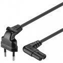 Goobay CEE 7/16 - IEC-60320-C7 Musta 0,75 m CEE7/16 C7 liitin Goobay CEE 7/16 - IEC-60320-C7 Musta 0,75 m CEE7/16 C7 liitin