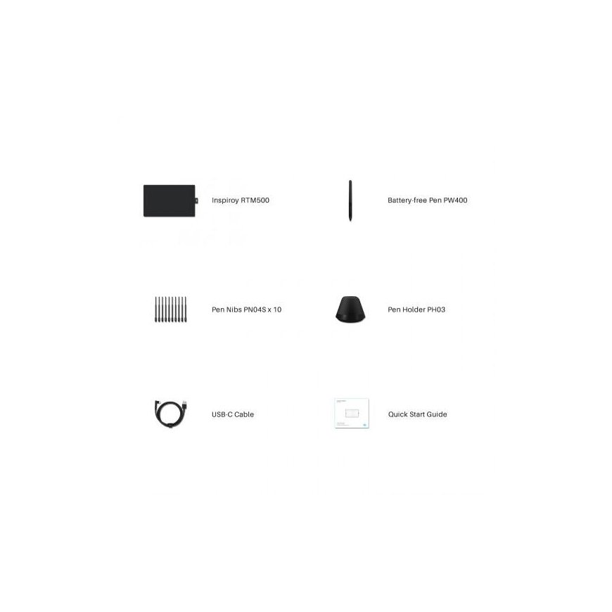 HUION Graphics Tablet RTM-500 Black – 3
