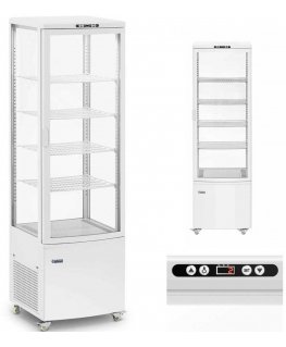 Refrigerator Royal Catering Witryna chłodnicza ekposycyjna przeszklona 4 półki 238 l - white