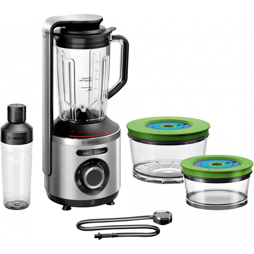 Bosch MMBV625M kannmikser 1,5 l Lauapealne blender 1000 W Alumiinium, Must