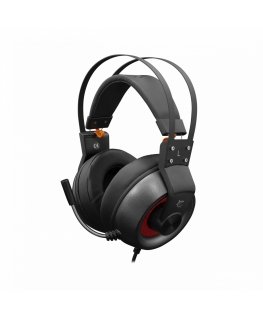 White Shark Caracal Гарнитура Проводная Оголовье Игровой USB тип-A Черный, Серебристый