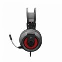 White Shark Caracal Гарнитура Проводная Оголовье Игровой USB тип-A Черный, Серебристый
