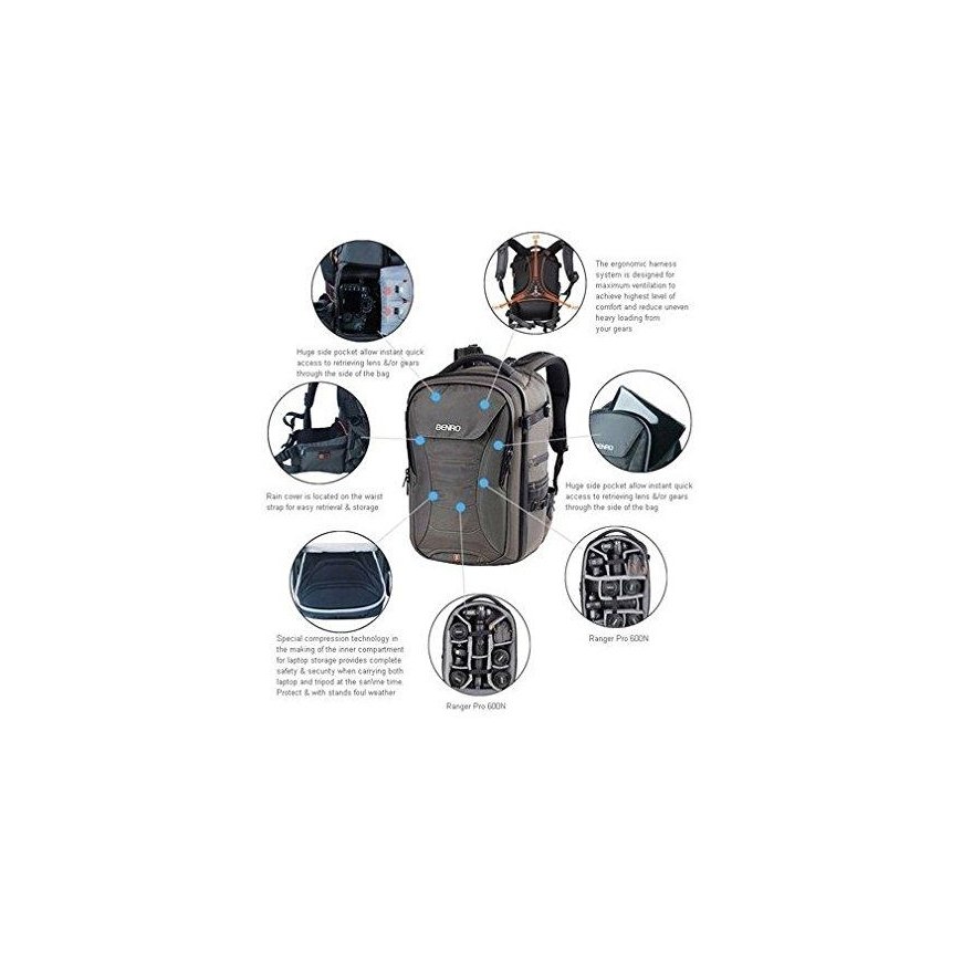 Benro plecak Ranger 600N juoda – 4