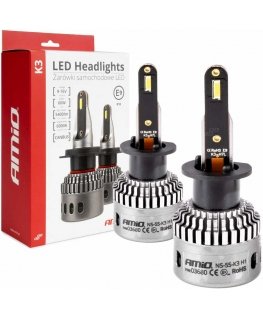 Żarówki samochodowe led seria k3 h1 12v 6000k canbus amio-03680