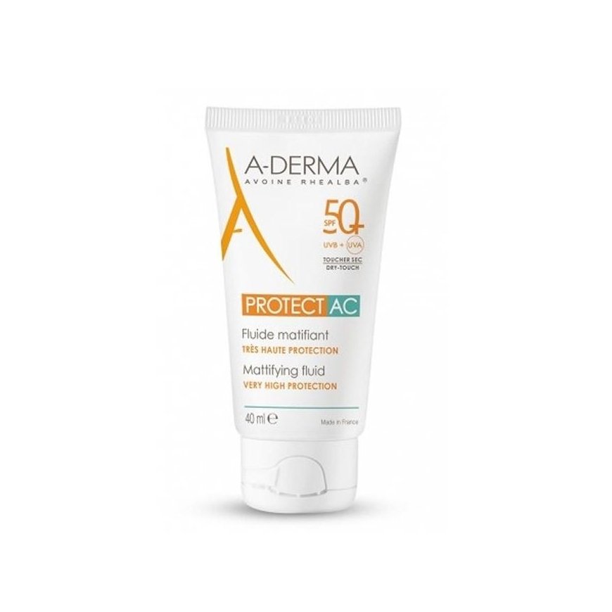 A-Derma Protect AC matinis skystis Spf50 + 40ml