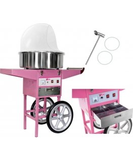 Royal Catering Mobile cotton candy machine with trolley