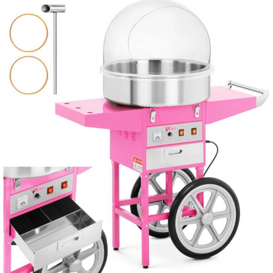 Royal Catering Mobile cotton candy machine with trolley – 2