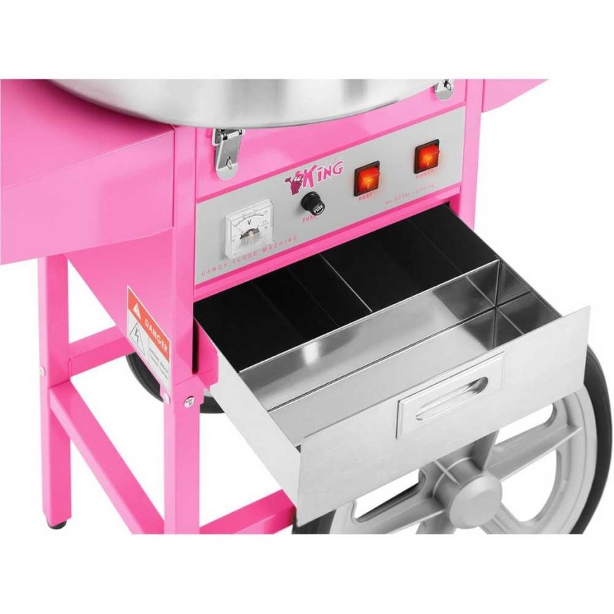 Royal Catering Mobile cotton candy machine with trolley – 4