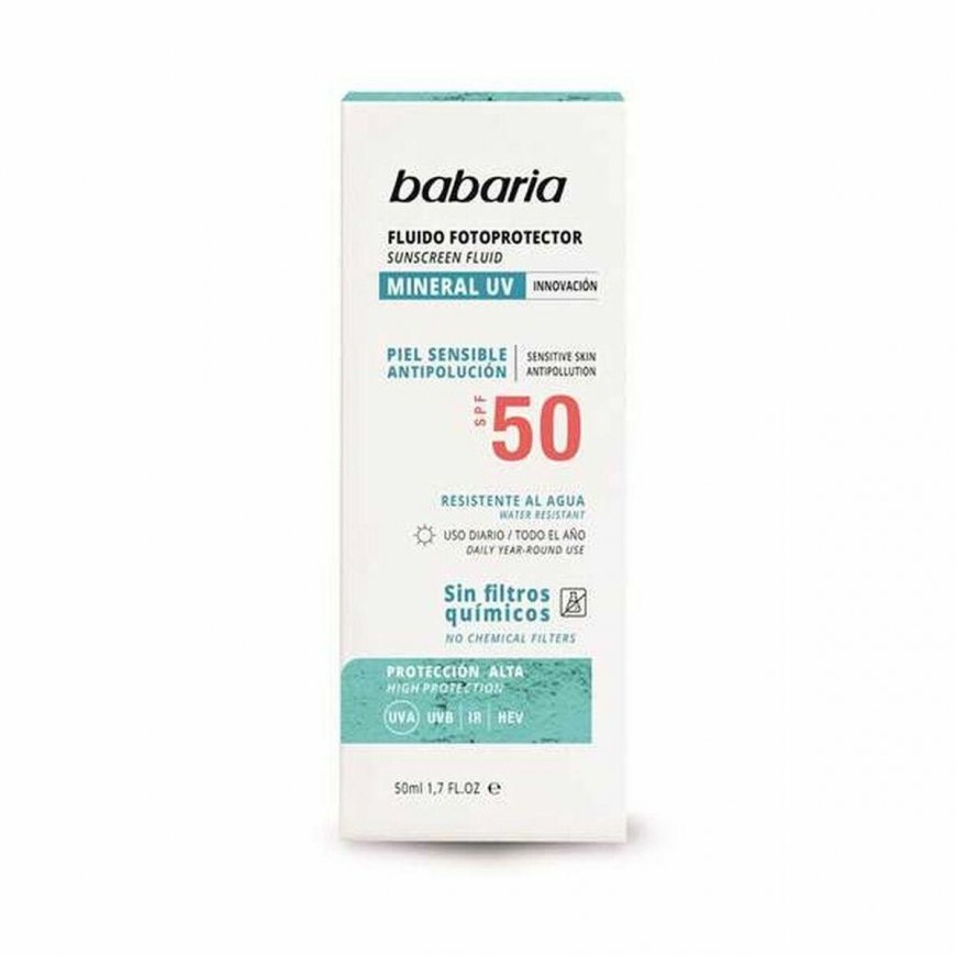 Babaria Sol Facial Fluid Mineral Photoprotector Fp50 50ml