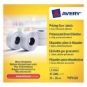 Avery PLP1626 self-adhesive label Price tag Permanent White 12000 pc(s) Avery PLP1626 self-adhesive label Price tag Permanent White 12000 pc(s)