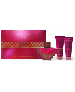 Afnan Ornament Violet Allure Dárková sada EDP 100 ml, shower gel 100 ml and body lotion 100 ml