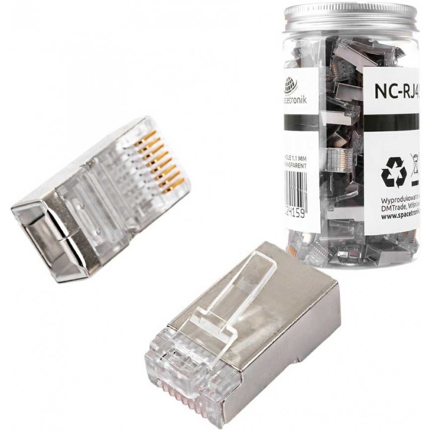 Spacetronik RJ45 plug 6 cat. FTP NC-RJ456FT-11 100 pcs.