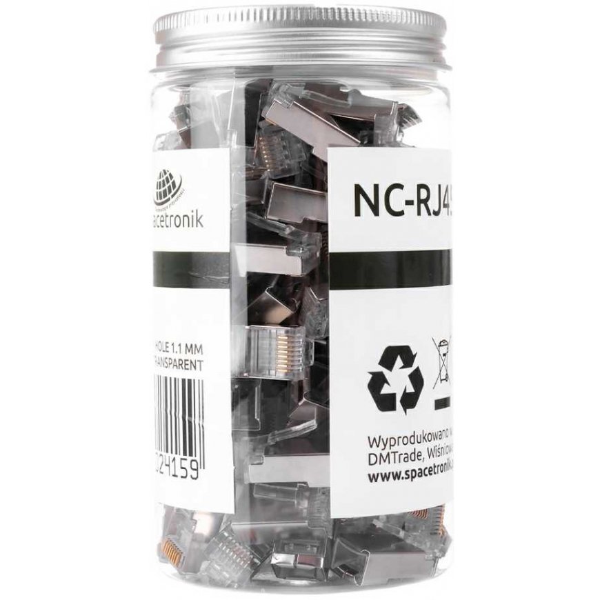 Spacetronik RJ45 kištukas 6 kat. FTP NC-RJ456FT-11 100 vnt. – 3