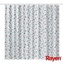 Shower curtain 180x200cm white|blue, polyester