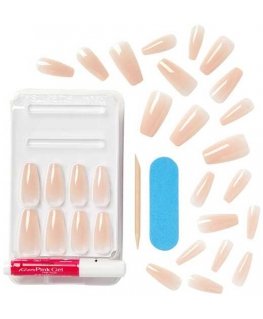 Kiss My Face Bare but Better Nails Nude Drama ( 28 pcs )