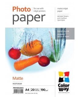 Colorway PM190020A4 photo paper A4 Matt