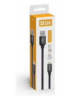 Colorway CW-CBUL004-BK lightning cable 1 m Black