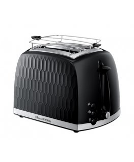 Russell Hobbs Honeycomb Black 2 Slice Toaster 6 2 viipale(i)ta 850 W Musta
