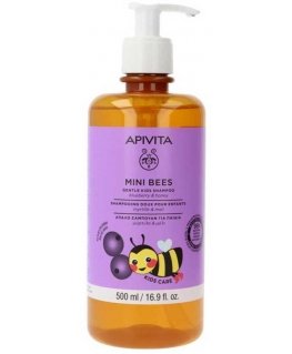 "Apivita Mini Bees" vaikiškas šampūnas "Blueberry-Honey" 500ML