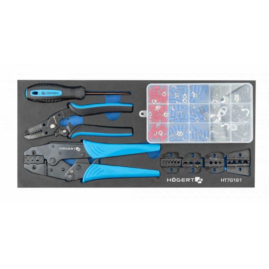 Högert Set for crimping cable ends