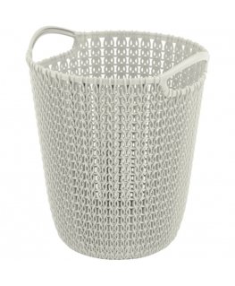 Paper basket Knit 7L 23x24x27cm white