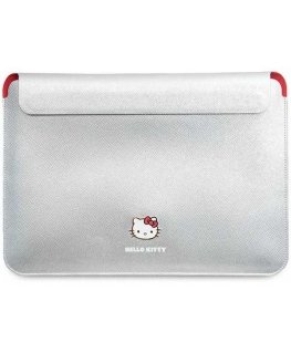 Case Hello Kitty Sleeve HKCS14PGHDLMS 14" silver/silver PU Metal Logo
